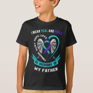 Jag Bäror kalk och Lila för mitt självmord i Pappa T Shirt