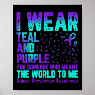 Jag Bäror kalk och Lila för någon som menar W Poster