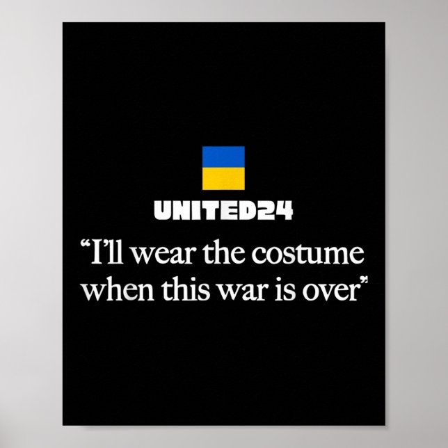 Jag Bäror kostymen när Krig är över Poster (Framsidan)