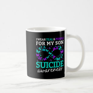 Jag Bäror Lila och tar hand om min son Suicide Pre Kaffemugg