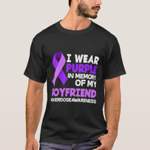 Jag Bäror Lila till minnet av min Boykompis överdo T Shirt