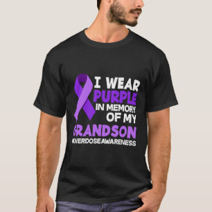 Jag Bäror Lila till minnet av min morson överdoser T Shirt