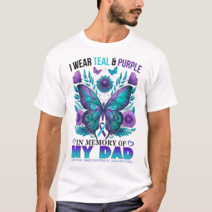 Jag Bäror Lila till minnet av min Pappa Suicide Aw T Shirt