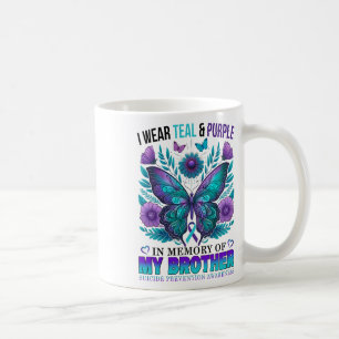 Jag Bäror Lila till minnet av mitt brödrasjälvmord Kaffemugg