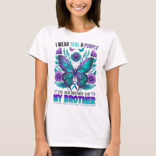 Jag Bäror Lila till minnet av mitt brödrasjälvmord T Shirt