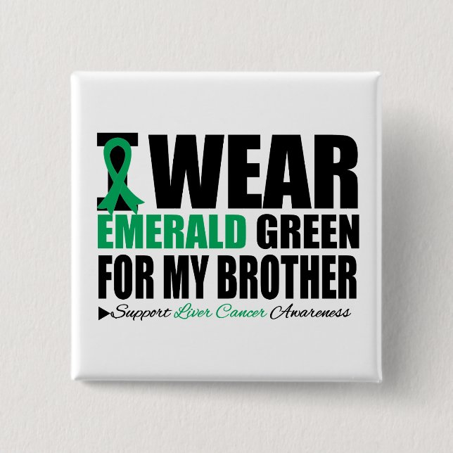 Jag Bäror livmodercancerbandet för min bror Knapp (Framsida)