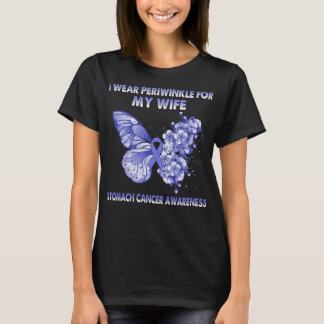 Jag Bäror Periwinkle för min fru Stomach Cancer T Shirt
