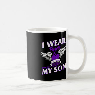 Jag Bäror Purpleei till minnet av min son överdose Kaffemugg