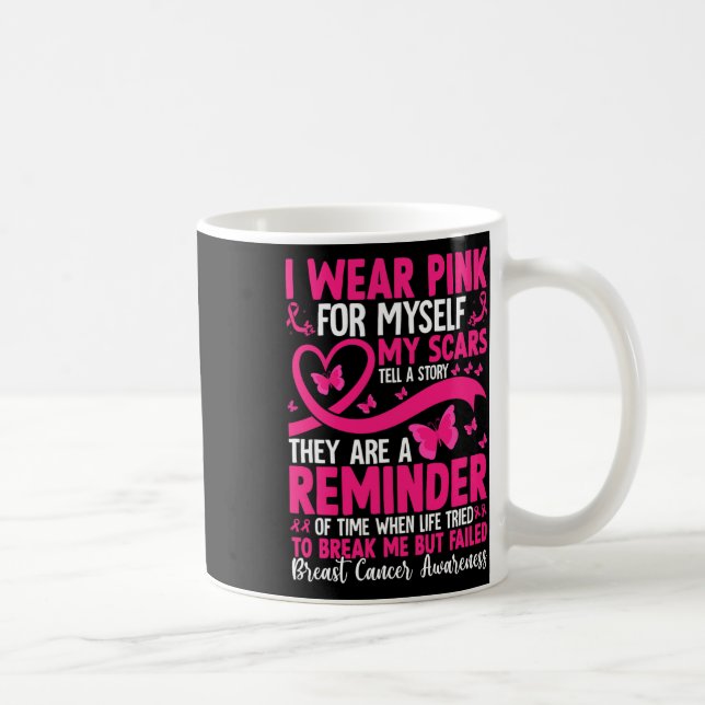 Jag Bäror Rosa för mig... mina bilar säger en hist Kaffemugg (Höger)
