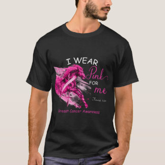 Jag bäror rosa för mig om bröstcancermedvetande hä t shirt