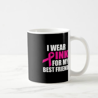 Jag Bäror Rosa för min bästa vän bröstcancer Kaffemugg
