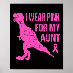 Jag Bäror Rosa för min medvetenhet om bröstcancer Poster