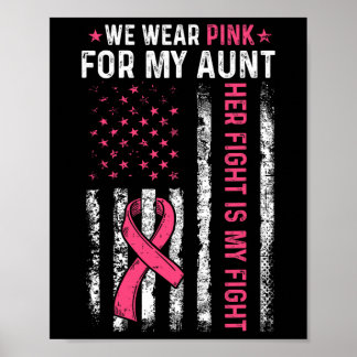 Jag Bäror Rosa för min medvetenhet om bröstcancer  Poster