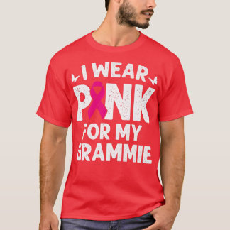 Jag Bäror Rosa för min medvetenhet om bröstcancer  T Shirt