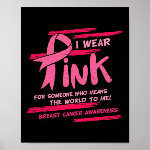 Jag Bäror Rosa för någon som Elak världsbrösten Poster