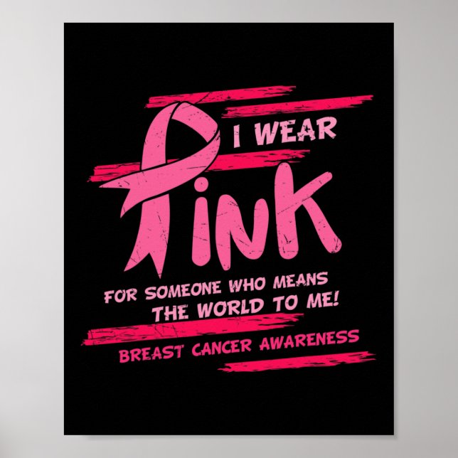 Jag Bäror Rosa för någon som Elak världsbrösten Poster (Framsidan)