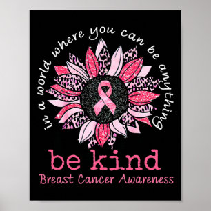 Jag Bäror Rosa för någon Speciell bröstcancer Poster