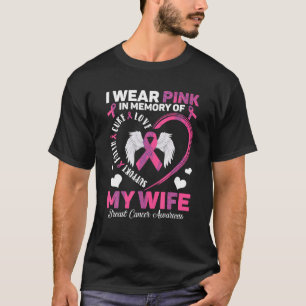 Jag Bäror Rosa till minne av min fru AWA för bröst T Shirt