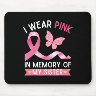 Jag Bäror Rosa till minne av min systerbröstcancer Musmatta