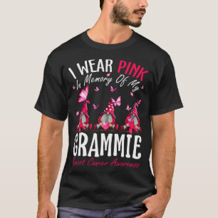 Jag Bäror Rosa till minnet av min Grammie- bröstca T Shirt