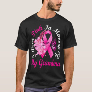 Jag Bäror Rosa till minnet av min mormor bröstca T Shirt
