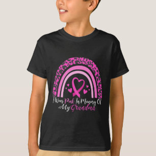 Jag Bäror Rosa till minnet av min mormor bröstcanc T Shirt