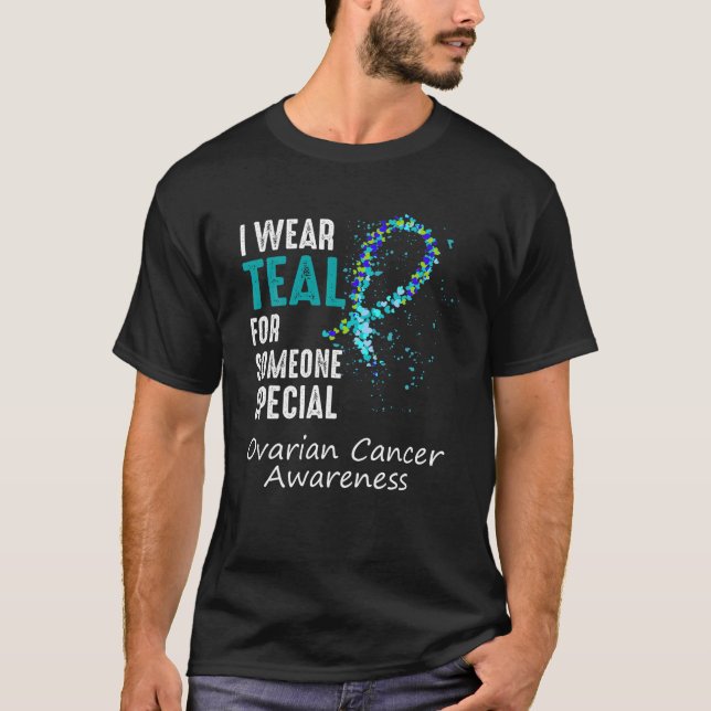 Jag bäror testen för någon speciell Ovarian Cancer T Shirt (Framsida)