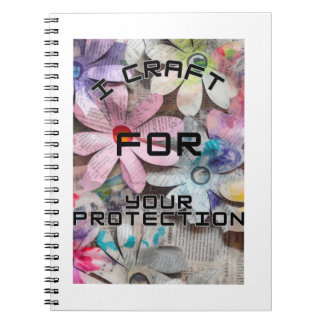 Jag båt för ditt skydd anteckningsbok