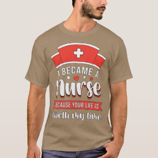 Jag Beacame A Nurse Icu Akut Ambulance Funny T Shirt