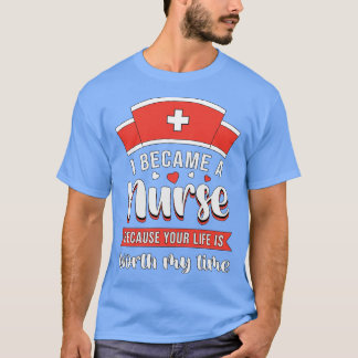 Jag Beacame A Nurse Icu Akut Ambulance Funny T Shirt