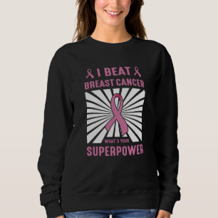 Jag Beat Bröstcancer överlevande Superpower Pride T Shirt