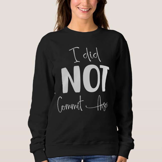 Jag begick inte mordbrand 1 t shirt (Framsida)