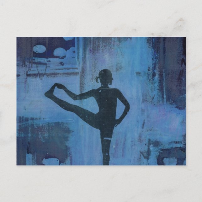 Jag Behållor min balans Yoga Girl Vykort (Framsida)