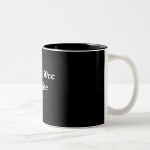 Jag behöver 250cc av kaffestatistik! Två-Tonad mugg