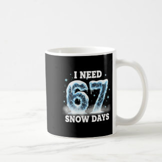 Jag Behöver 6 7 Snödagar Rolig Snöig Dag Gen Alpha Kaffemugg