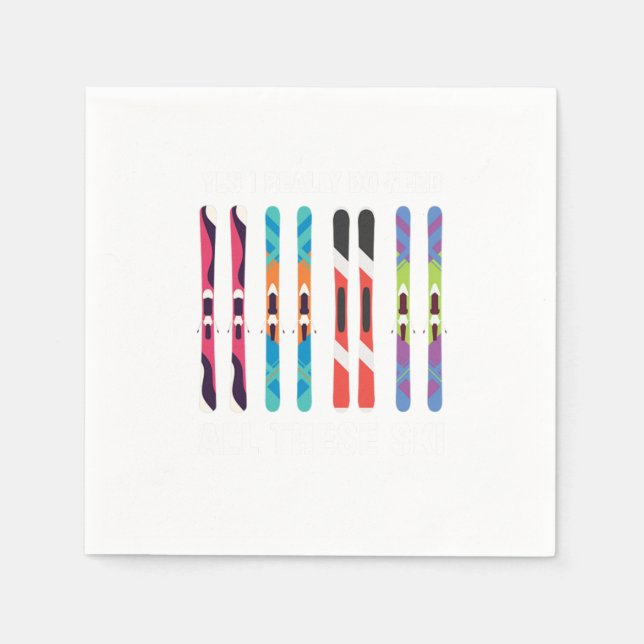 Jag behöver alla de här skidskidåkarna som hoppas  pappersservett (Framsidan)