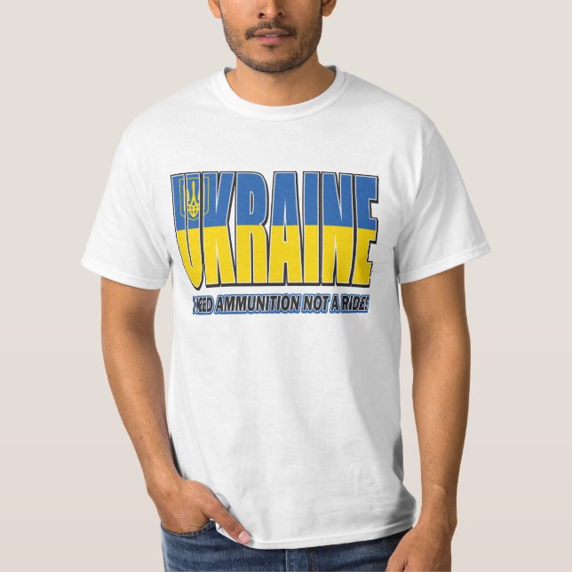 Jag behöver ammunition, inte skjutvapen t shirt (Framsida)