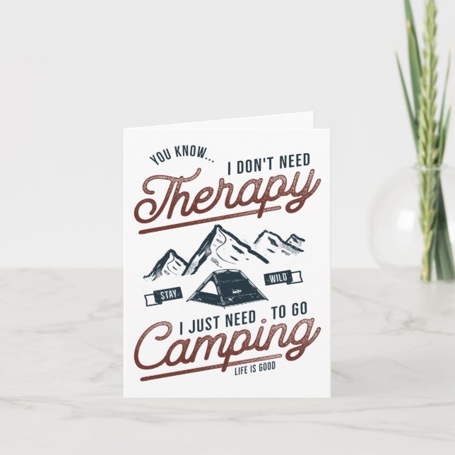 Jag Behöver Bara Åka På Camping Kort (Framsida)