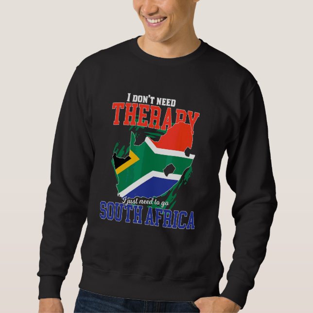 Jag behöver bara åka till Sydafrika Lång Ärmad Tröja (Framsida)