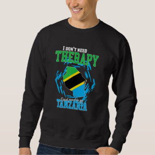 Jag behöver bara åka till Tanzania Lång Ärmad Tröja