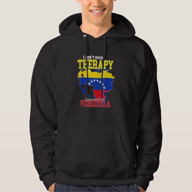 Jag behöver bara åka till Venezuela Hoodie (Framsida)