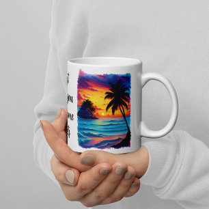 Jag behöver bara dig och några solnedgångar kaffemugg