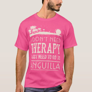 Jag behöver bara gå till Anguilla Print Gift (Vaca T Shirt