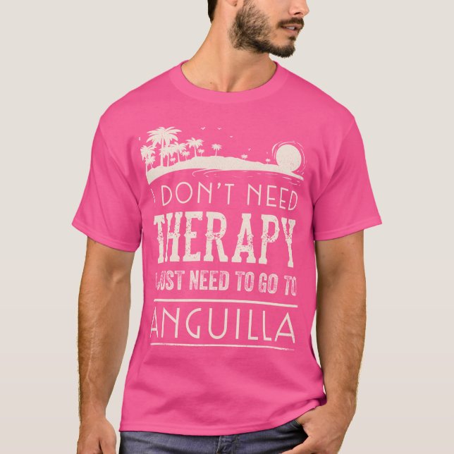 Jag behöver bara gå till Anguilla Print Gift (Vaca T Shirt (Framsida)