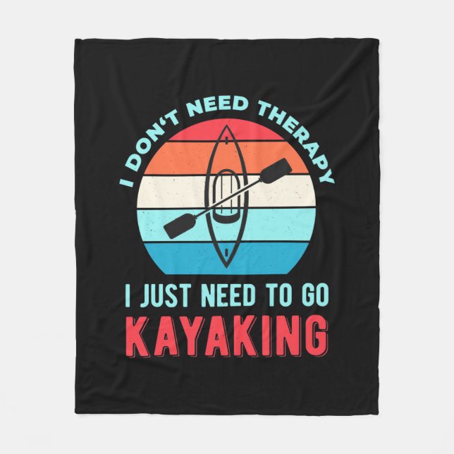 Jag behöver bara gå till Kayaking Fleecefilt (Framsidan)