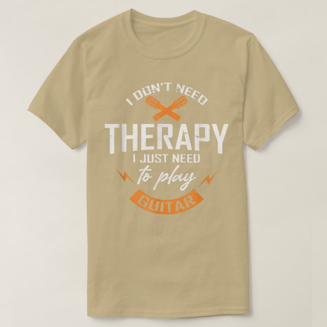 Jag behöver bara spela GuitarGuitar 1696 T Shirt (Design framsida)