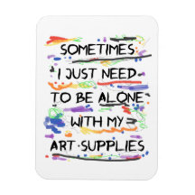 Jag behöver bara vara Ensam med mina konstverk