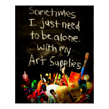 Jag behöver bara vara Ensam med mina konstverk