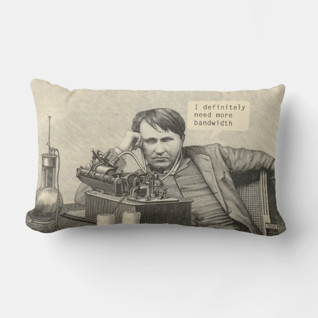 Jag behöver definitivt mer bandbredd lumbarkudde (Framsida)