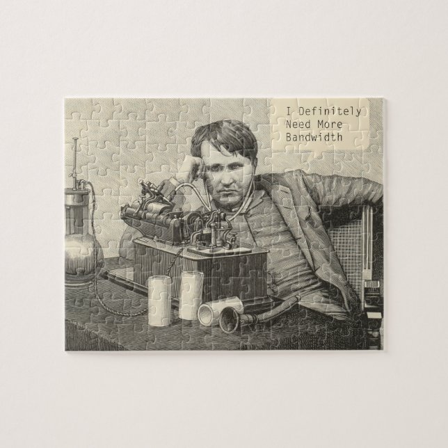 Jag behöver definitivt mer bandbredd pussel (Horisontell)